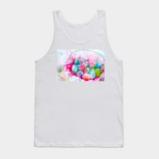 Easter Egg Basket Impressionist Painting Tank Top